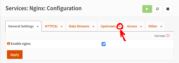 Karteireiter-Untermenus